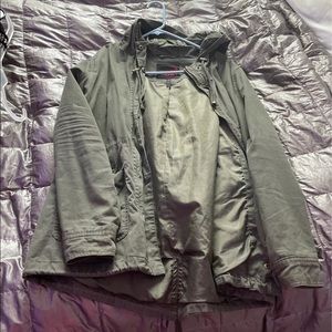 Cute green trench coat